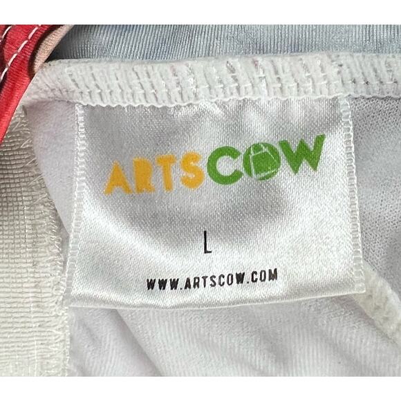 Artscow Custom Swimsuit Dress Women L Blue Multicolor Skater Stretch Art Unique - Picture 11 of 15